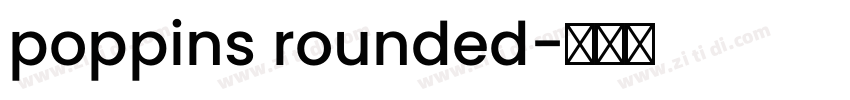 poppins rounded字体转换